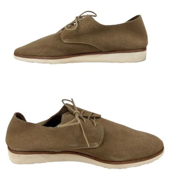 Nisolo Sedona Travel Derby Shoe Tan Suede Extra Light Crafted In Peru 6.5 - Picture 2 of 8